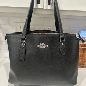 Coach Black Saffiano Leather Handbag